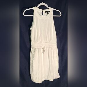 BANANA REPUBLIC women's White Sleeveless Drawstring Dress Zize 2 Made In China